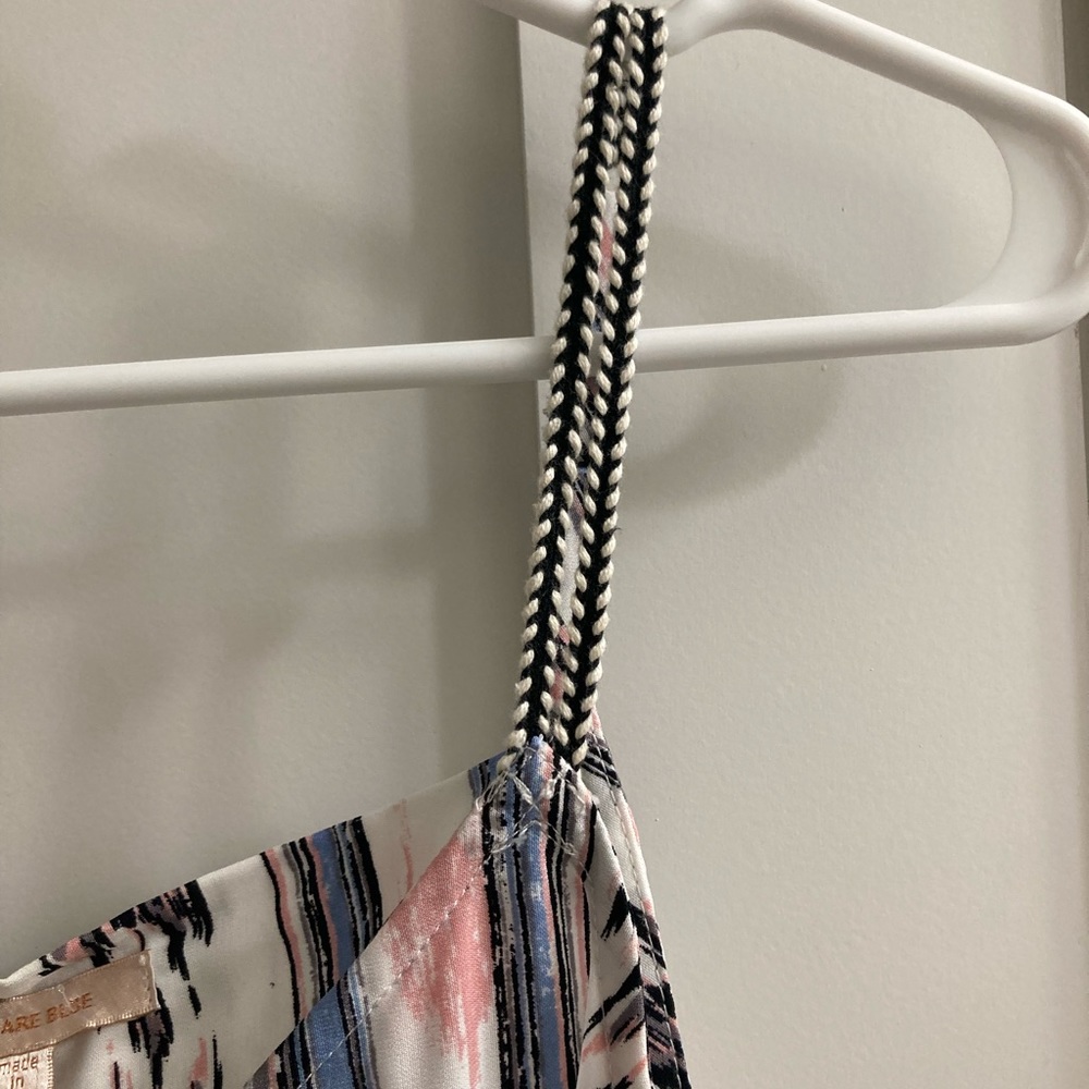 Camisole top White, blue, pink. Unique details - Picture 7 of 8